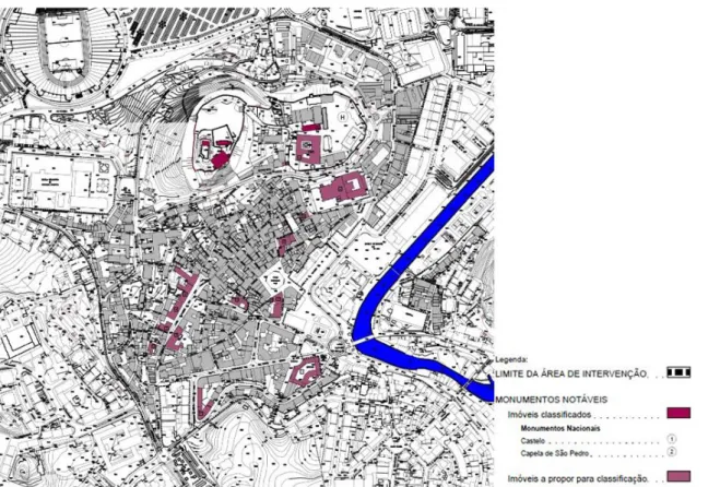 Figura 26 - Planta de património classificado e proposto a classificação do PPCHL 