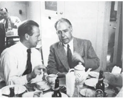 Figura 5. Heisenberg e Bohr, 1935 ou 1936. (Fonte: