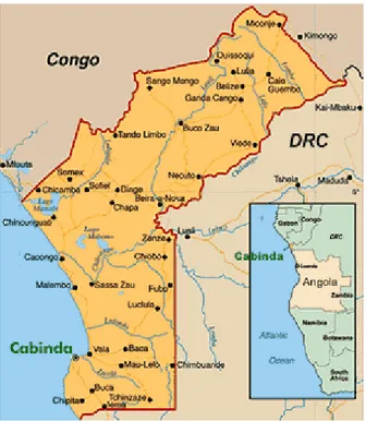 Figura 3 – Mapa da Província de Cabinda 