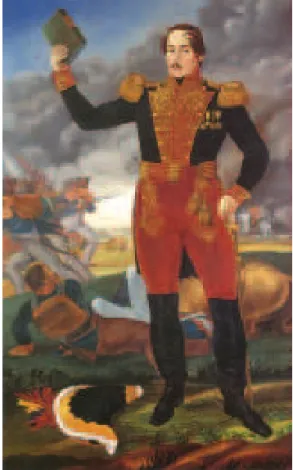 Figura 7. José María Espinosa Prieto. Francisco de Paula Santander. Óleo sobre tela,  228 × 145 cm