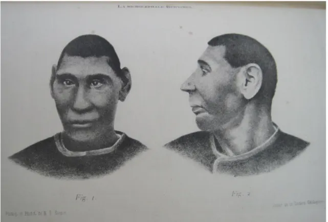 Figura 1. Desenho sobre Fotografia de Benvinda. Reproduzido em Francisco Augusto de Oliveira Feijão, 