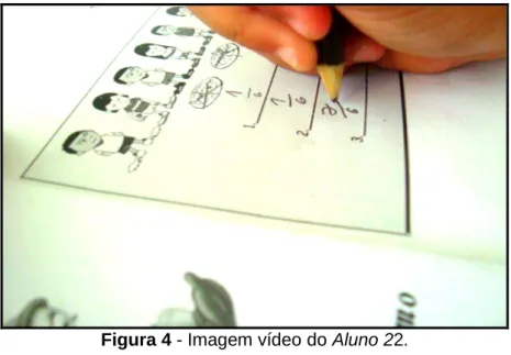 Figura 4 - Imagem vídeo do Aluno 22. 