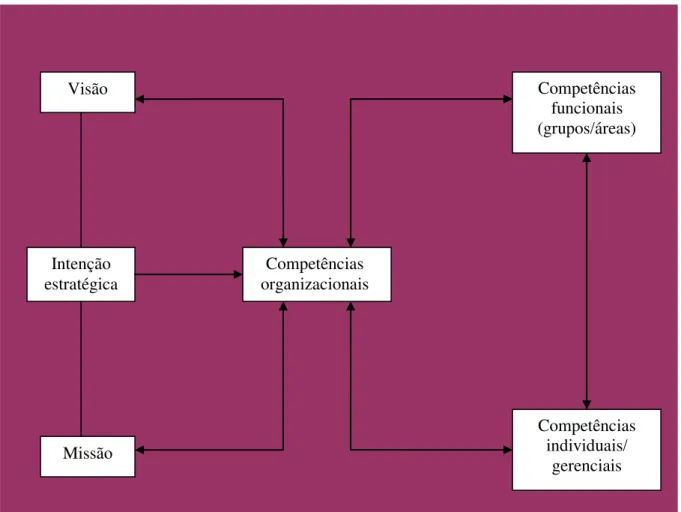 Figura 3: Configurações organizacionais da noção de competência  Fonte: Adaptada de Wood Jr