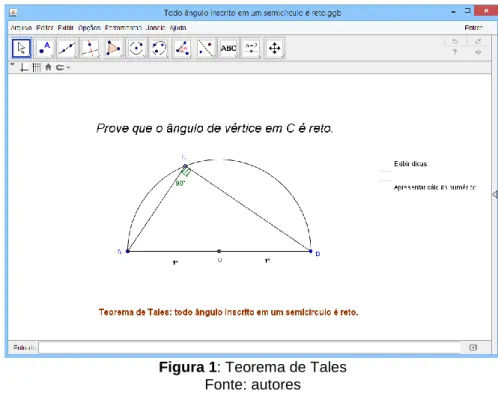 Figura 1: Teorema de Tales  Fonte: autores 