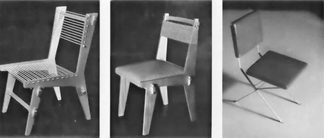 Figura 27 - Cadeiras do Studio Palma. Fonte: Lina Bo Bardi, Instituto Lina Bo e P. M. Bardi
