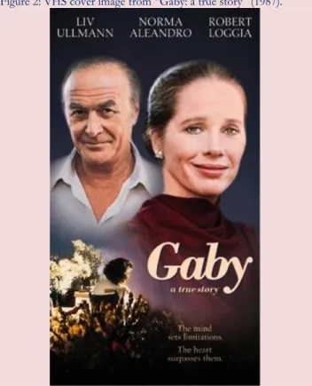 Figura 2: Imagem da capa do VHS do filme “Gaby: uma história  verdadeira” (1987).