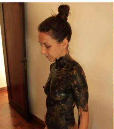 Fig. 2. Paula Tura. Pintura corporal, 2012. Fotografia   Will Aguiar. Acervo da artista 