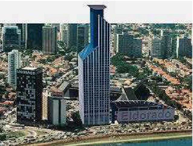 Figura 28: 2ª proposta para a construção do Eldorado Business Tower  Fonte: SERAPIÃO, 2008 