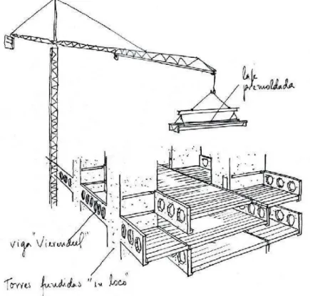 Figura  4.12  –   Detalhe  proposta  inicial  da  montagem  da  estrutura.  