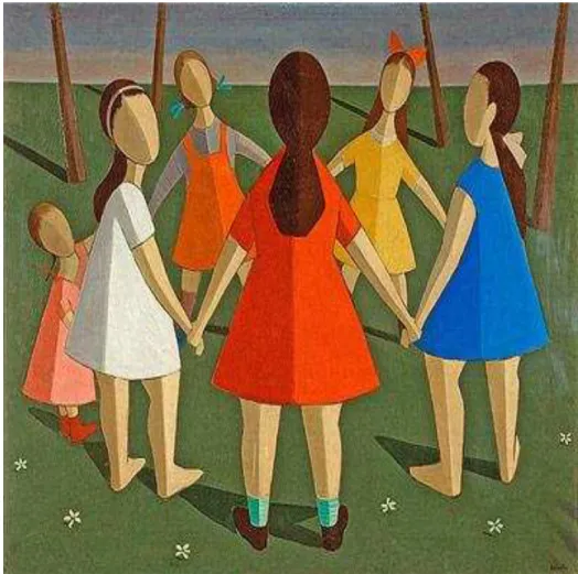 Fig  5.  Milton  da  Costa.  Roda,  1942.  óleo  sobre  tela,  59,7  x  72,6  cm.  Coleção  Gilberto Chateubriand.MAM-RJ