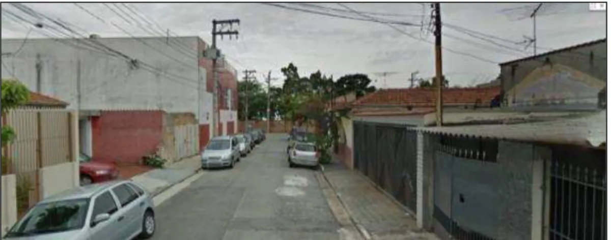 Foto 5 - Rua  Monteiro Lobato. Imagem:  Fev.  2011.Vista geral da rua. Espaço Cerâmica  ao fundo
