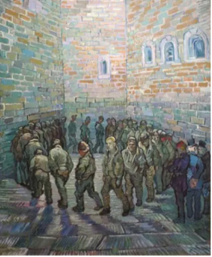 Figura 2: A Ronda dos Prisioneiros (1890, óleo sobre tela), de Vincent van Gogh.
