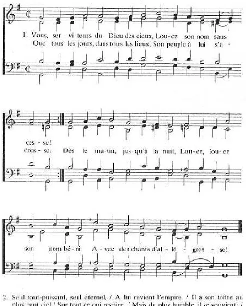Figura 1: Salmo 113 - Metrificado por Calvino 
