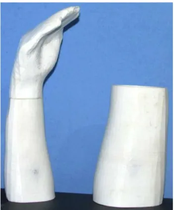 Figura 3 – Fotografia do primeiro braço impresso  Fonte: Acervo de pesquisa do autor 