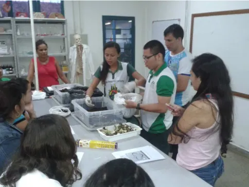 Figura 6: Oficina de Compostagem para acadêmicos do centro de Tefé da Universidade do Estado do Amazonas