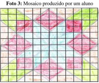 Foto 3: Mosaico produzido por um aluno