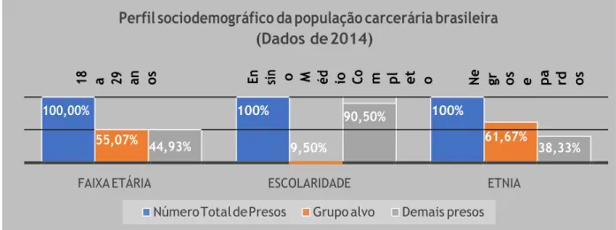 Figura 1: Perfil sociodemográfico da população carcerária brasileira em 2014 