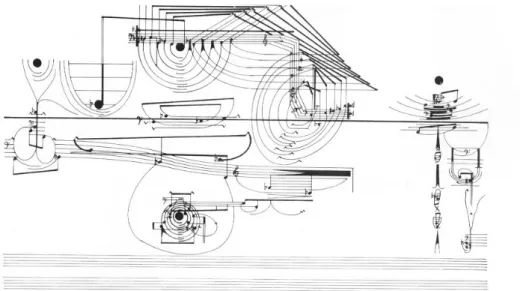 Fig. 1: Excerto da partitura Treatise (1963-67), de Cornelius Cardew