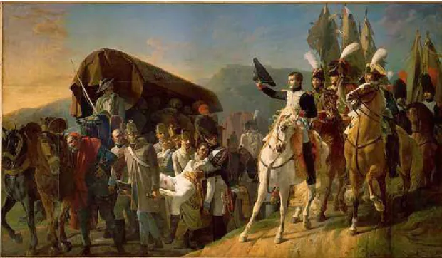 Fig. 04 Napoleão homenageia a coragem infeliz. Óleo s/ telade Jean Baptiste Debret. 390 x 621 cm