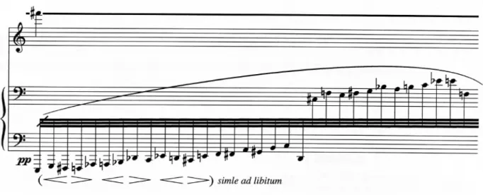 Fig. 6: Exemplo de sustentação sonora em Sonâncias II (1981). Fonte: Krieger (2006). 