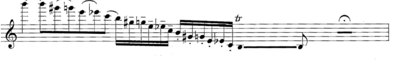 Fig. 9: Contrastes de articulação musical em Sonâncias II (1981). Fonte: Krieger (2006: 3).