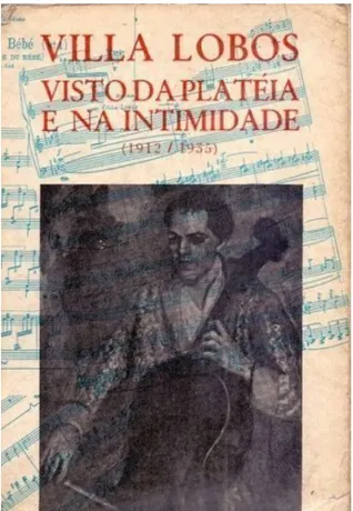 Fig. 3: Capa do livro Villa-Lobos visto da plateia e na intimidade (1912-1935).  