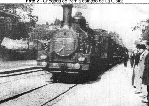 Foto 2 - Chegada do trem à estação de La Ciotat 