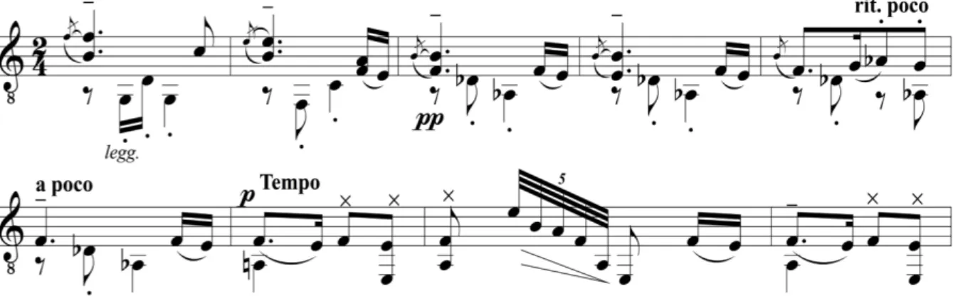 Fig. 14: Homenaje a Debussy, c. 44-52 (FALLA, 1920). 