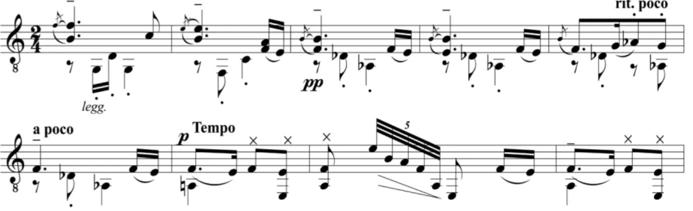 Fig. 22: Homenaje a Debussy, c. 44-52 (FALLA, 1920). 
