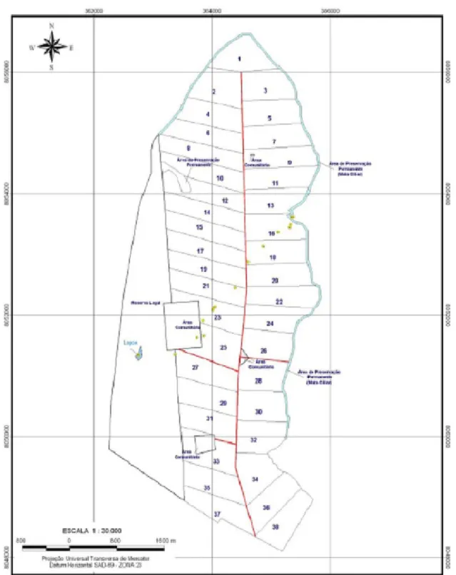 Figure 4 – Points collected by the community inserted in the GIS