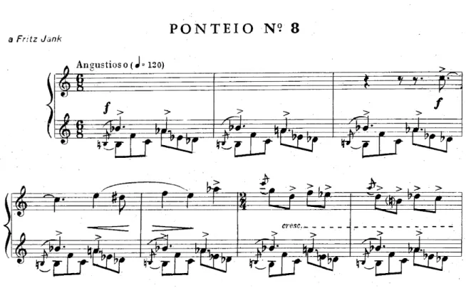 Fig. 3: Beginning measures of Ponteio n. 8 by Camargo Guarnieri. 