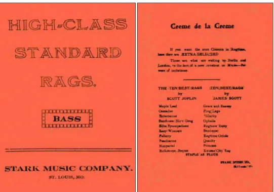 Fig. 1: High-Class Standard Rags’ cover art – Bass part (STARK, [1912?]).