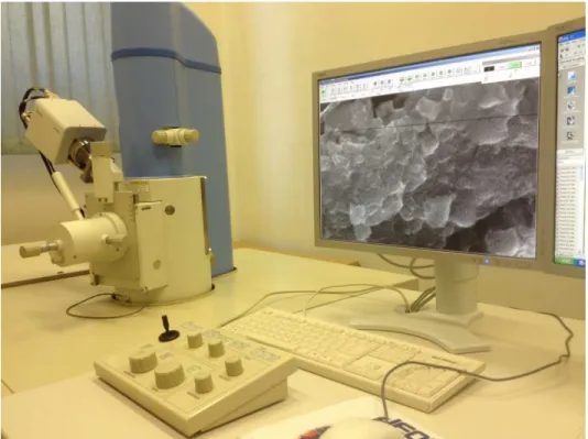 Figura 11: Microscópio eletrônico de varredura Jeol modelo JSM-6510, utilizado para se  obter as micrografias e fratografias 