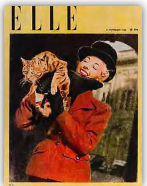 Figura 5: Capa da primeira revista Elle francesa  Fonte: www.elle.abril.com.br 