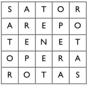 Fig. 8: Quadrado “Sator”. 