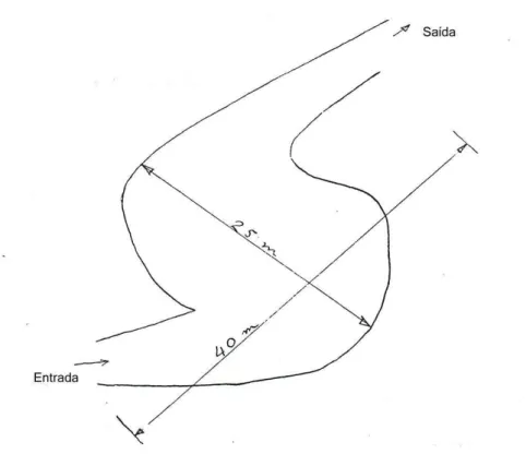 Figura 6: Espaço de circulação interna do Pavilhão Philips  Fonte: Xenakis (1958, p. 4), traduzido 