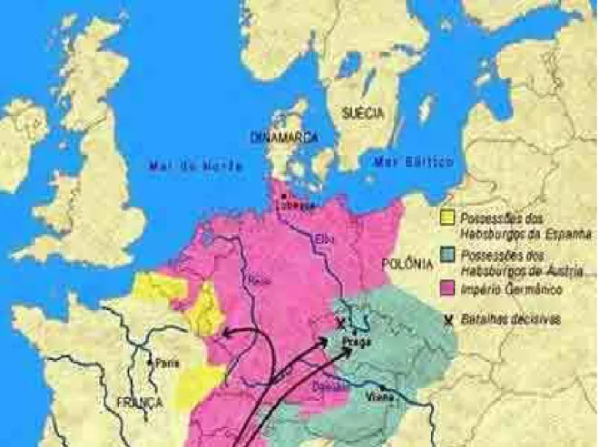 FIGURA 2: Guerra dos Trinta Anos  –  Invasão de Praga pelos Exércitos Católicos do sul da  Europa 