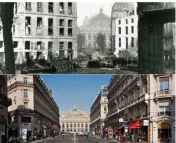 FIGURA 04: O antes e depois das reformas de  Haussmann em Paris. 