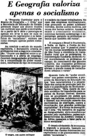 Figura 01: Artigo do jornal Estado de São Paulo. 
