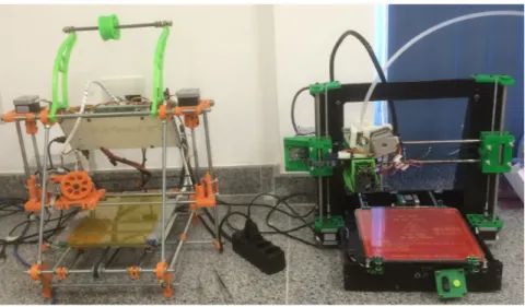 Figura   3:   Impressoras   FDM.   Fonte:   autoria   própria.   