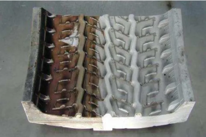 Fig. 1. Effects of the cleaning processes on moulds. 