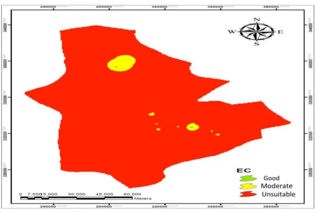 Figure 3-8 EC standardized maps based on the Wilcox diagram  