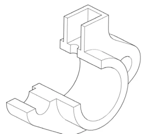 Figure 2: The isometric drawing of a cannon assembly model.