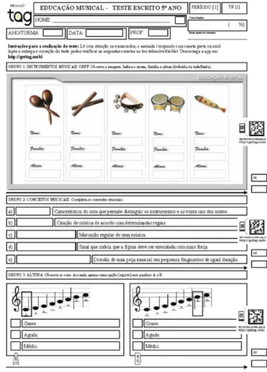 Figure 1: Study of the Portuguese author Fernando Pessoa using QR codes to access additional materials.