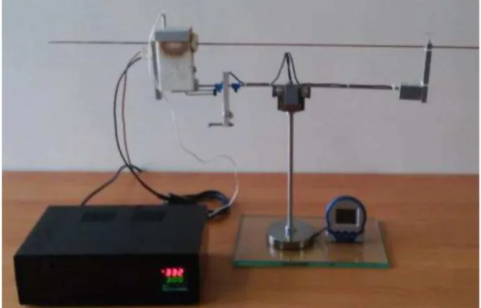 Fig. 1. The sample is heated in the chamber 