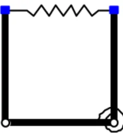 Figure 1. The four-link generalized deployable unit.