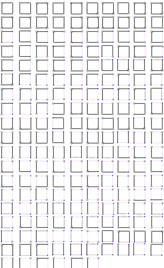 Figure 2. Configurations of 4-link generalized deployable unit.