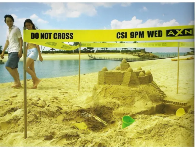 Figura 3 - Promoção da série CSI para o canal televisivo AXN 