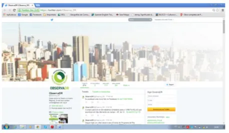 Figura 3: OBSERVA-DR no Twitter.