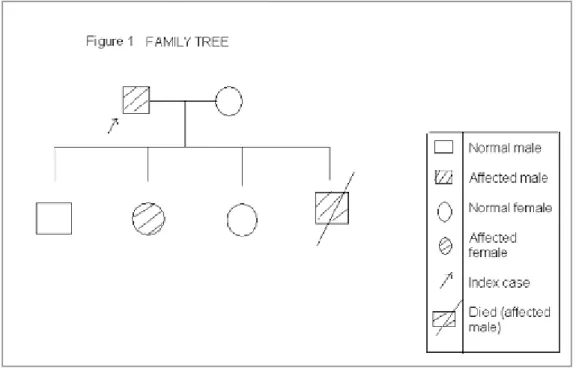 Fig. 1: Family Tree of Affected and Non Affected Members 